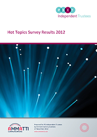 Image for opinion “Hot topics 2012 survey results”
